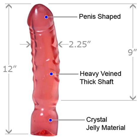 Doc Johnson Crystal Jellies Big Boy Waterproof Dong 12 Inch Pink EBay