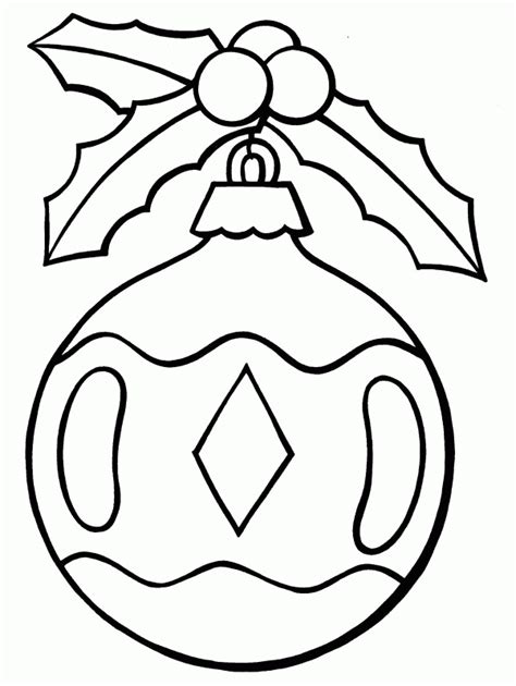 Christmas Ornaments Coloring Page Coloring Home