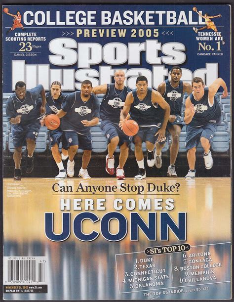 Sports Illustrated Uconn Cover Daniel Gibson Candace Parker