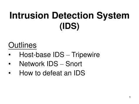 Ppt Intrusion Detection System Ids Powerpoint Presentation Free