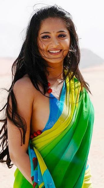 Anushka Shetty Latest Hot Stills In Green Saree Film ActressMalayalam