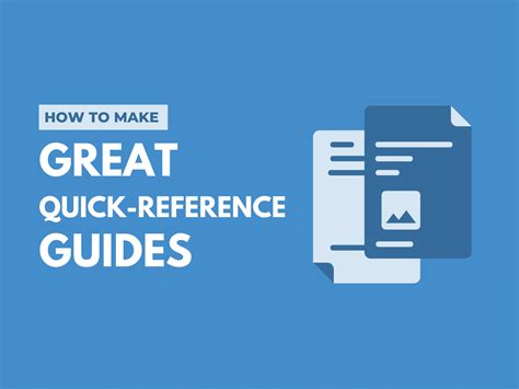 How To Make A Quick Reference Guide Free Template Techsmith