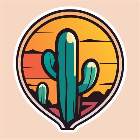 Premium Vector Hand Drawn Cactus Logo Design
