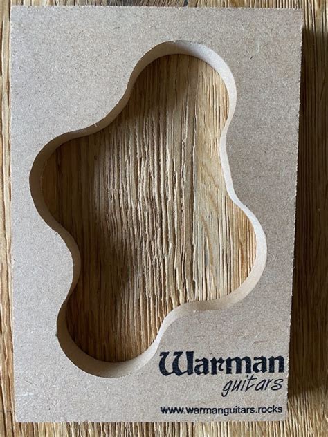 Volume And Tone Control Body Cavity Routing Template Warman Guitars