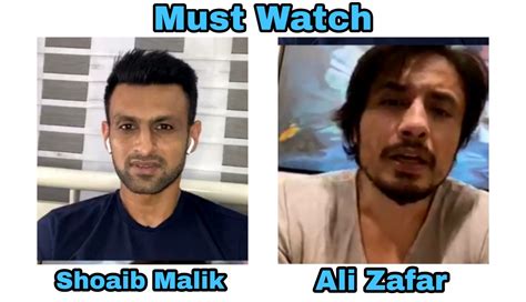Shoaib Malik Instagram Live With Ali Zafar Ali Zafar Live Interview