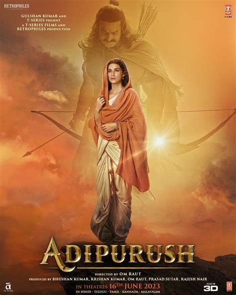 Kriti Sanons First Look And Motion Poster As Sita From Prabhas Magnum Opus Adipurush Is Out