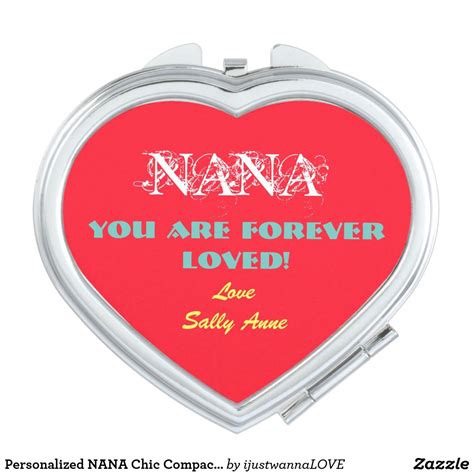 Grandmother Nana Granny Custom Cute Vanity Mirror Zazzle Personalized Ts For Mom Awesome