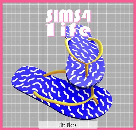 Sims41ife New Cc D Happy Rugs Flip Flops Shopping Bag