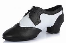 shoes dance men ballroom dancing latin heel low arrival leather square party