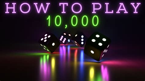 How To Play 10000 Dice Game Fast And Easy Dice Games Youtube