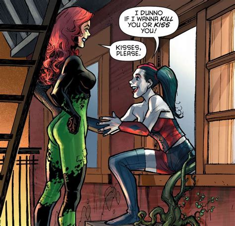 Poison Ivy And Harley Quinn Kiss фото в формате Jpeg большой выбор