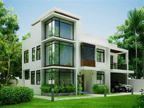 Zweistöckiges Haus Design Mit Terrasse Foto Modernes Haus Terrace Desi