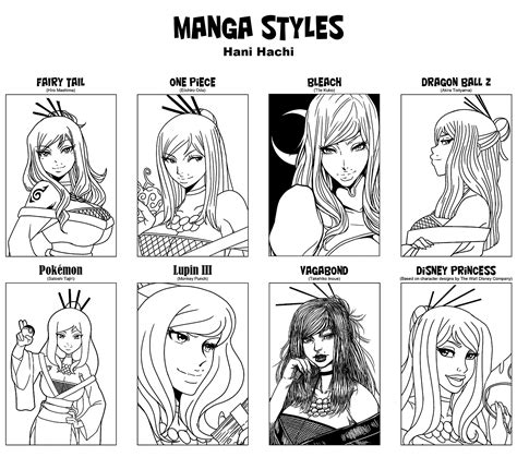 Manga Styles With Hani Hachi By Mongrelmarie On Deviantart