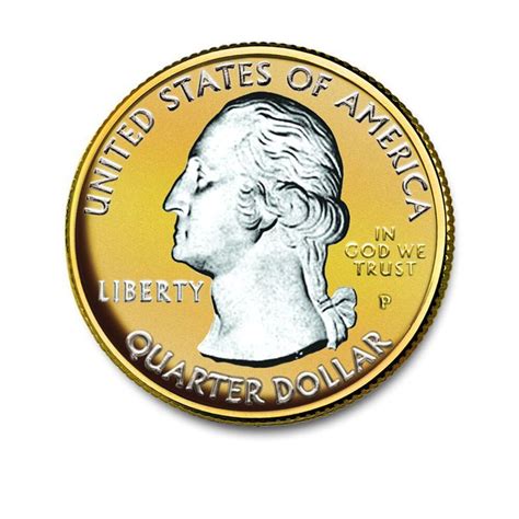 The Platinum And Gold Highlighted Us State Quarters Collection
