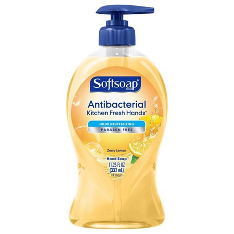 Softsoap Liquid Hand Soap Antibacterial Kitchen Fresh Hands 1125 Oz