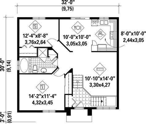 Modern Plan 944 Square Feet 2 Bedrooms 1 Bathroom 6146 00042