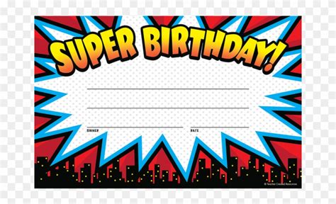 Teacher Created Resources Super Hero Birthday Clipart 1256882