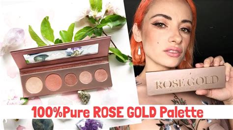 100pure Rose Gold Palette Review And🌟🌟🌟 Giveaway 🌟🌟🌟 Youtube