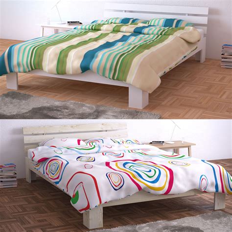 Kostenlose lieferung für viele artikel! Doppelbett Holz 140x200 cm Massivholz Bett Bettgestell ...