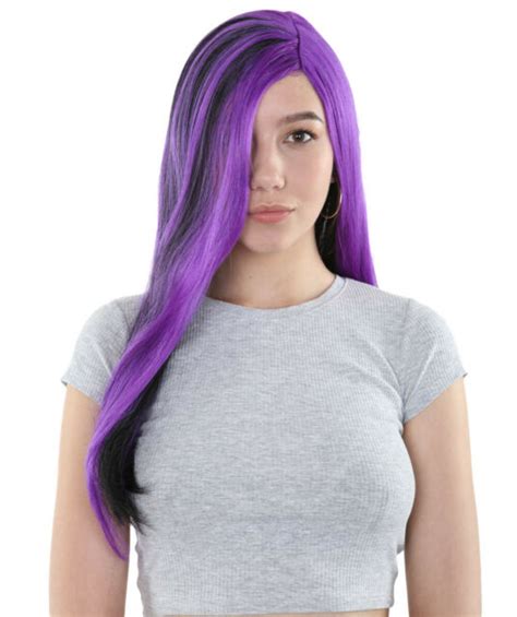 Yoko Cos Model Women Purple Hair Long Hair Asian Hot Sex Picture