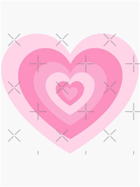 Strawberry Pink Heart Pattern Sticker For Sale By Cyrellelana Redbubble
