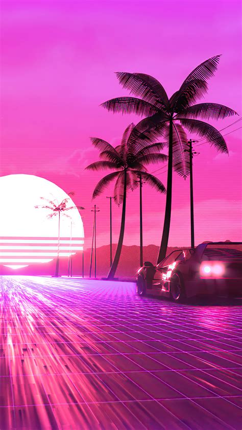 Outrun Phone Wallpapers Wallpapercave Is An Online