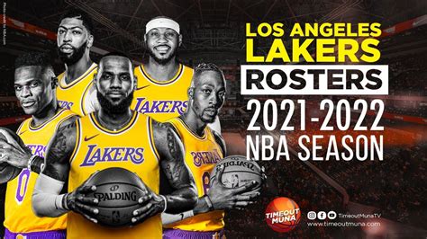 Los Angeles Lakers Updated Rosterslineup Nba 2021 2022 Season