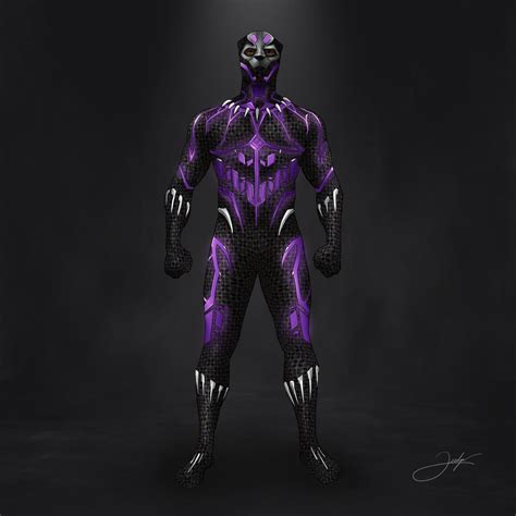 Artstation Black Panther Costume Redesign With Batik Elements