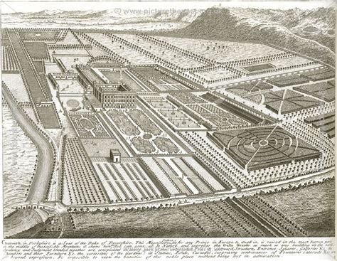 Plan Of The Chatsworth Estate C 1800