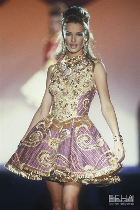 Gianni Versace Spring Summer 1992 Couture Karen Mulder Couture