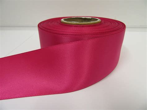 Bright Hot Pink Satin Ribbon Double Sided Mm Mm Mm Mm Mm Mm Mm Bow Roll