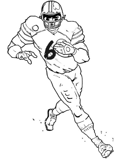 football player coloring pages    print