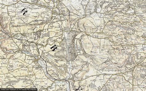 Historic Ordnance Survey Map Of Chatsworth House 1902 1903