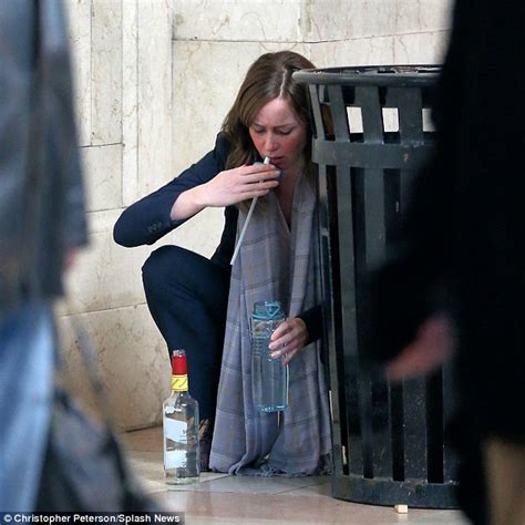 Emily Blunt Guzzles Vodka For New Thriller The Girl On The Train In