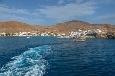 Folegandros Greece Cyclades Islands Nautical Vessel Stock Photos
