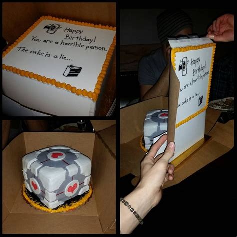 So My Friends Work At A Bakery And Knows That Im A Huge Portal Fanatic