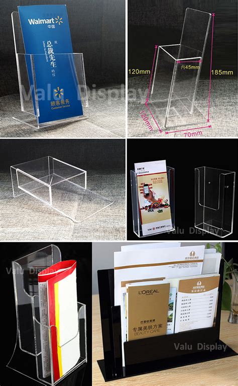 single pocket acrylic brochure display holder perspex flyer stand for counter china acrylic