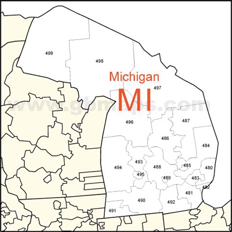 26 Michigan Map With Zip Codes Online Map Around The World Images And