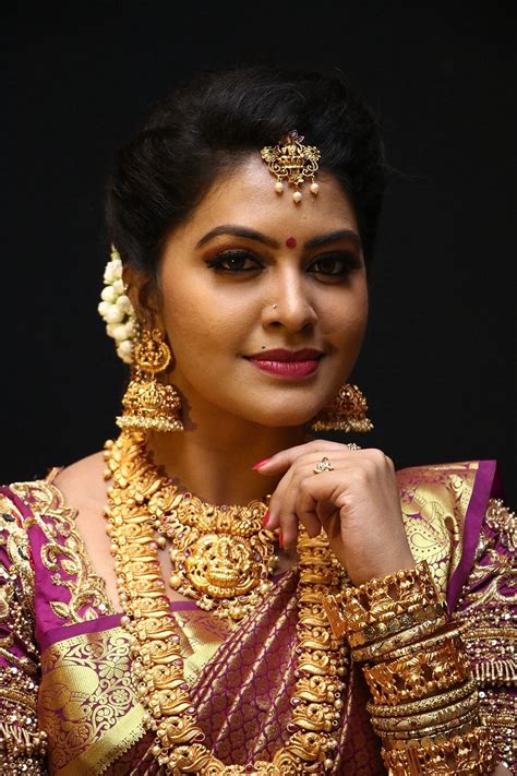 Actress Rachitha Mahalakshmi Silk Saree Hd Images