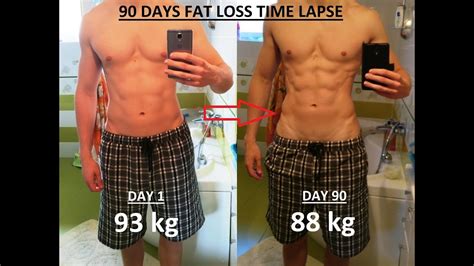 90 Days Weight Loss Transformation Time Lapse Cutting Body Fat Youtube