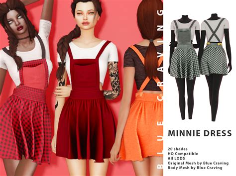 Sims 4 Minnie Dress ♥ Download The Files ♥ You Blue Craving