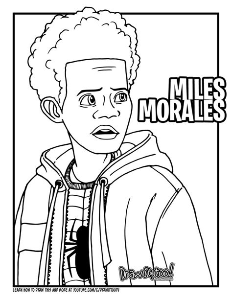 When the logo was reveal i thought they were gonna change the suit a bit but it turns out its about the same. How to Draw MILES MORALES (Spider-Man: Into the Spider ...