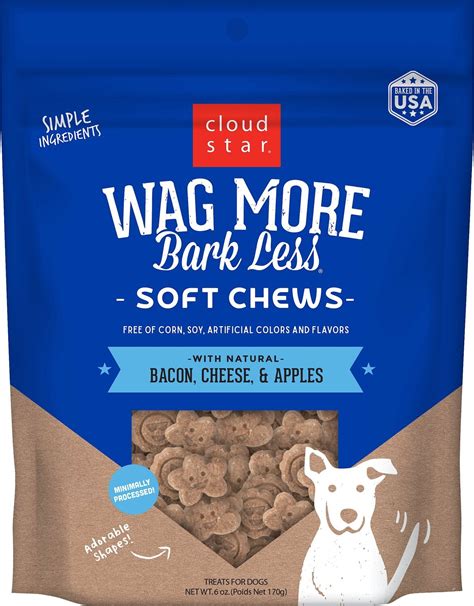 Cloud Star Wag More Bark Less Soft And Chewy With Bacon Cheese And Apples