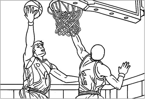 Slam Dunk Coloring Pages