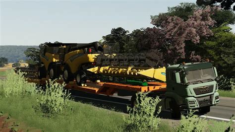 Transport Trailer 25m V1100 Ls 19 Farming Simulator 2022 Mod Ls