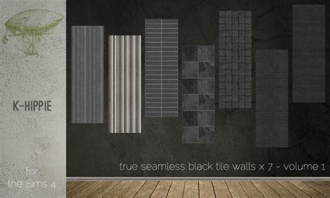 7 Black Walls Seamless Vol1 At K Hippie Sims 4 Updates