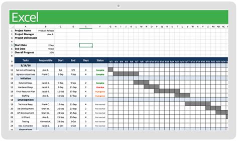 Project Management Plan Template Excel Download