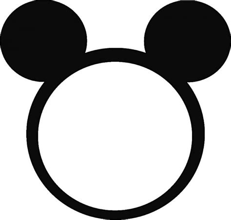 Mickey Mouse Ears Silhouette Clipart Free Download On Clipartmag