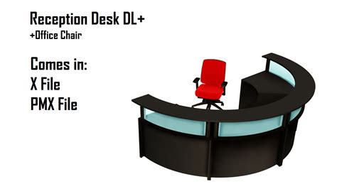 Mmd Reception Desk Dl Office Chair By Hazmmd On Deviantart