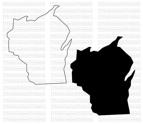 Wisconsin Outline Vector At Collection Of Wisconsin